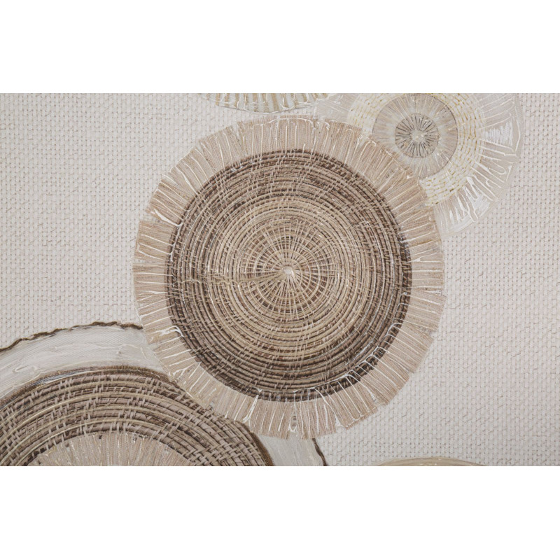 Impression murale circulaire avec application – Modèle B – 50x100 cm – Style Bohème abstrait