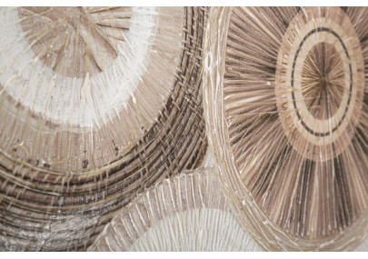 Impression murale circulaire avec application – Modèle B – 50x100 cm – Style Bohème abstrait