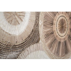 Impression murale circulaire avec application – Modèle B – 50x100 cm – Style Bohème abstrait