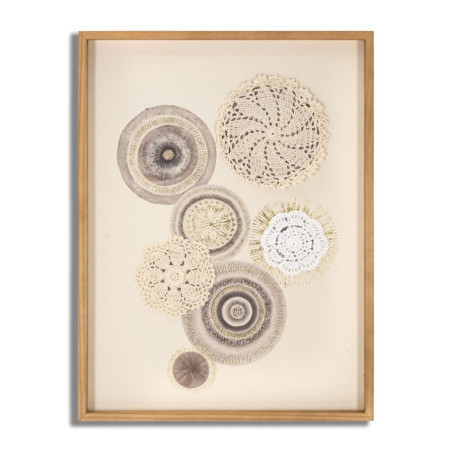 Impression murale circulaire artistique – 45x60 cm – Déco Bohème douce et équilibrée