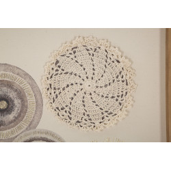 Impression murale circulaire artistique – 45x60 cm – Déco Bohème douce et équilibrée