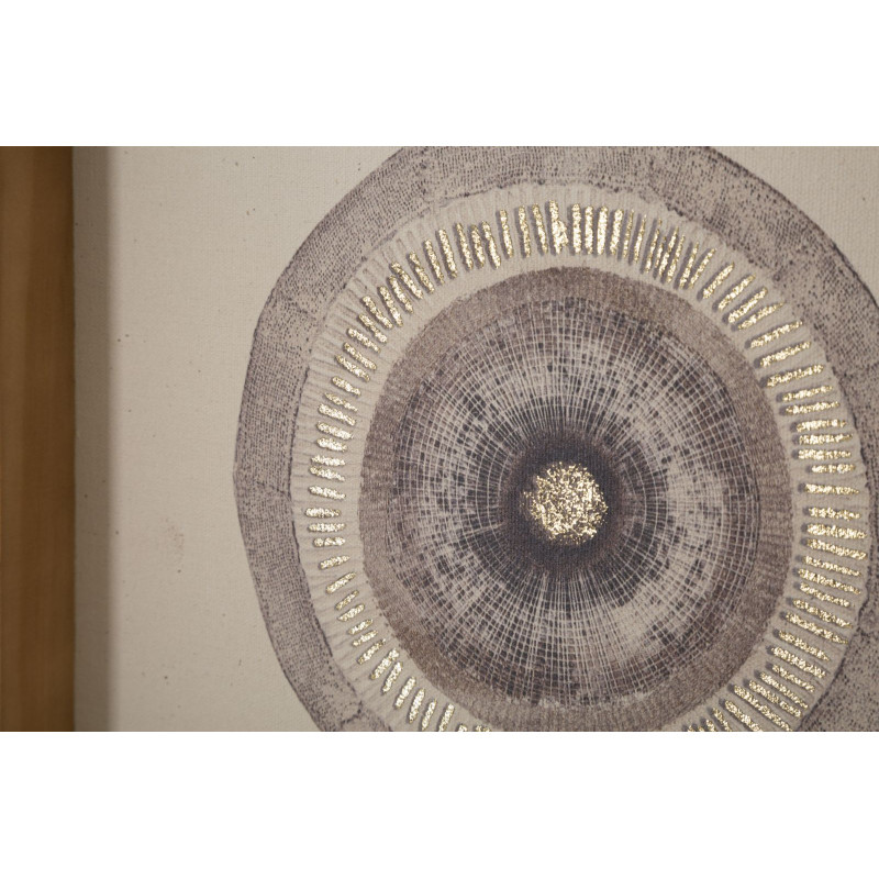 Impression murale circulaire artistique – 45x60 cm – Déco Bohème douce et équilibrée