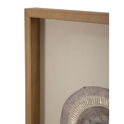 Impression murale circulaire artistique – 45x60 cm – Déco Bohème douce et équilibrée