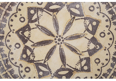 Peinture murale Malind – 100x100 cm – Application texturée et charme bohème