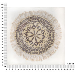 Peinture murale Malind – 100x100 cm – Application texturée et charme bohème