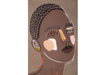 Tableau mural Tribal – Modèle A – 80x100 cm – Esprit ethnique Bohème Chic