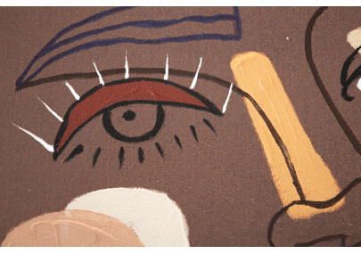 Tableau mural Tribal – Modèle A – 80x100 cm – Esprit ethnique Bohème Chic