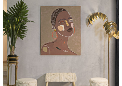 Tableau mural Tribal – Modèle A – 80x100 cm – Esprit ethnique Bohème Chic