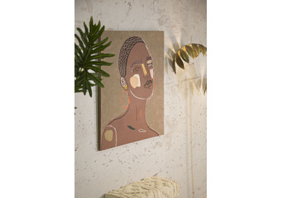 Tableau mural Tribal – Modèle A – 80x100 cm – Esprit ethnique Bohème Chic