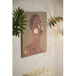 Tableau mural Tribal – Modèle A – 80x100 cm – Esprit ethnique Bohème Chic