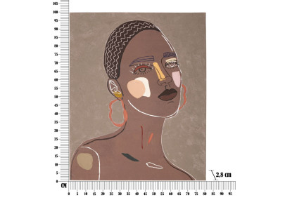 Tableau mural Tribal – Modèle A – 80x100 cm – Esprit ethnique Bohème Chic