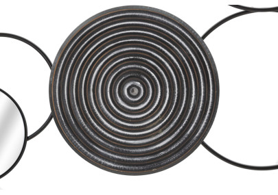 Panneau mural en fer Triby – 106x52 cm – Déco murale Bohème Chic artisanale et graphique