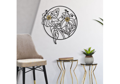 Décoration murale Simply Flotis – 63x69 cm – Métal Glam design fluide et moderne