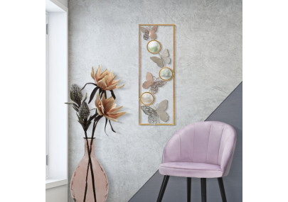 Décoration murale Buttry – Modèle A – 31x90 cm – Design vertical Glam artistique