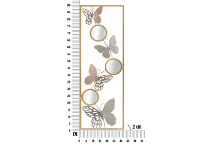 Décoration murale Buttry – Modèle A – 31x90 cm – Design vertical Glam artistique