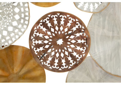 Décoration murale Triby – 125x68 cm – Grand panneau Glam en fer sculpté