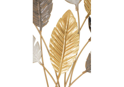 Décoration murale Palmiers – 73x93 cm – Feuillage exotique Glam et relief élégant