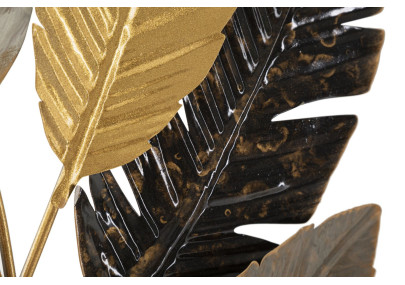 Décoration murale Palmiers – 73x93 cm – Feuillage exotique Glam et relief élégant