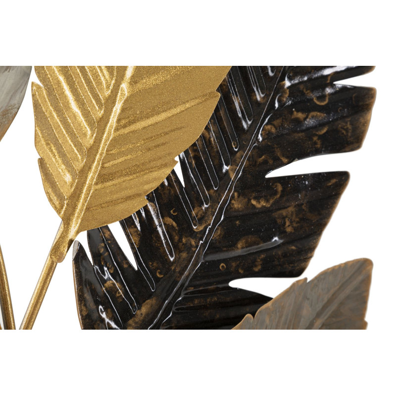 Décoration murale Palmiers – 73x93 cm – Feuillage exotique Glam et relief élégant