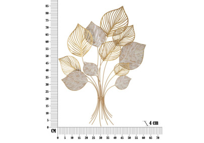 Décoration murale Felix – 63x85 cm – Métal artistique Glam au style organique