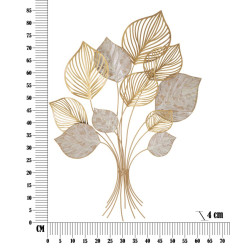 Décoration murale Felix – 63x85 cm – Métal artistique Glam au style organique