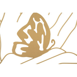 Panneau mural en fer Mains sur la Face – 60x80 cm – Portrait moderne et expressif Glam