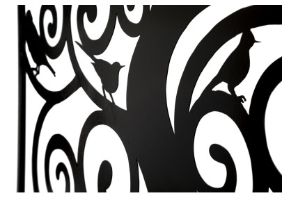 Panneau mural en fer Trois – 70x70 cm – Composition géométrique Glam minimaliste