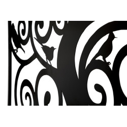 Panneau mural en fer Trois – 70x70 cm – Composition géométrique Glam minimaliste