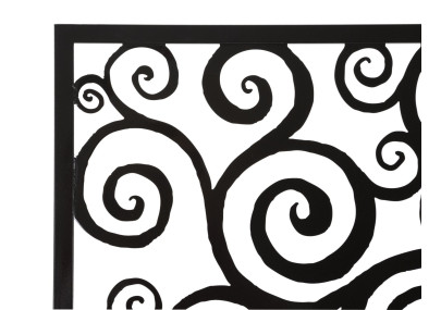 Panneau mural en fer Trois Plus – 100x100 cm – Grand format mural Glam artistique