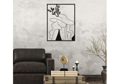 Panneau mural en fer Élégant – Modèle A – 60x80 cm – Déco Glam raffinée et stylisée