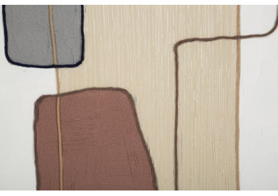 Peinture murale faite à la main – Modèle B – 80x100 cm – Œuvre Bohème Chic authentique