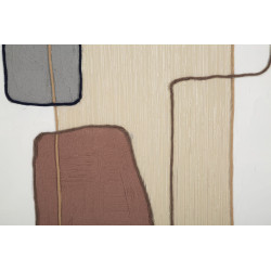 Peinture murale faite à la main – Modèle B – 80x100 cm – Œuvre Bohème Chic authentique