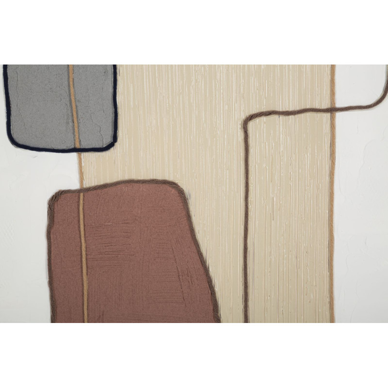 Peinture murale faite à la main – Modèle B – 80x100 cm – Œuvre Bohème Chic authentique