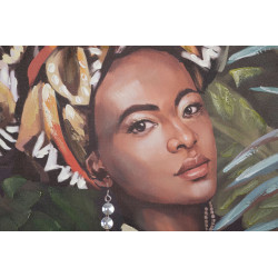 Tableau mural fait main Kelly – Modèle B – 90x120 cm – Expression artistique bohème moderne