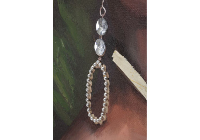 Tableau mural fait main Kelly – Modèle B – 90x120 cm – Expression artistique bohème moderne