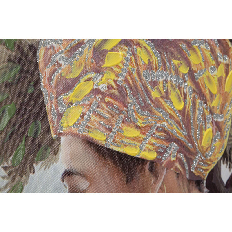 Tableau mural fait main Kenda Original – 120x90 cm – Art contemporain bohème et texturé