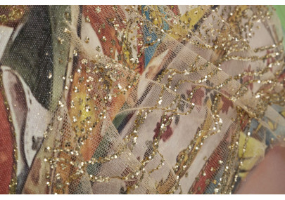 Tableau mural fait main Kloe Vertical – 90x120 cm – Portrait élancé Bohème Chic expressif