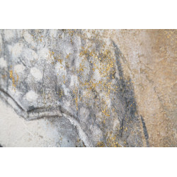 Tableau mural fait main Bouddha Lumière – Modèle B – 80x120 cm – Déco apaisante et zen Bohème Chic