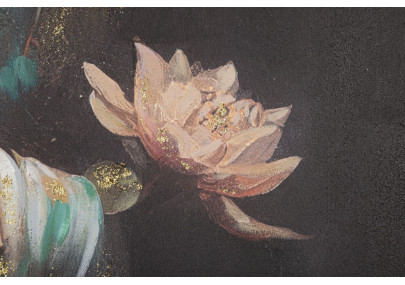 Tableau mural fait main Bouddha – Modèle A – 100x100 cm – Grand format spirituel bohème