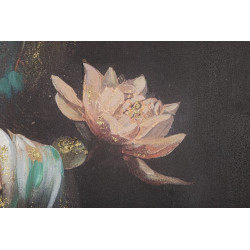 Tableau mural fait main Bouddha – Modèle A – 100x100 cm – Grand format spirituel bohème