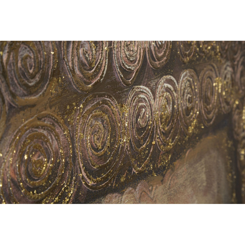 Tableau mural fait main Bouddha – Modèle B – 100x100 cm – Harmonie et paix intérieure Bohème Chic