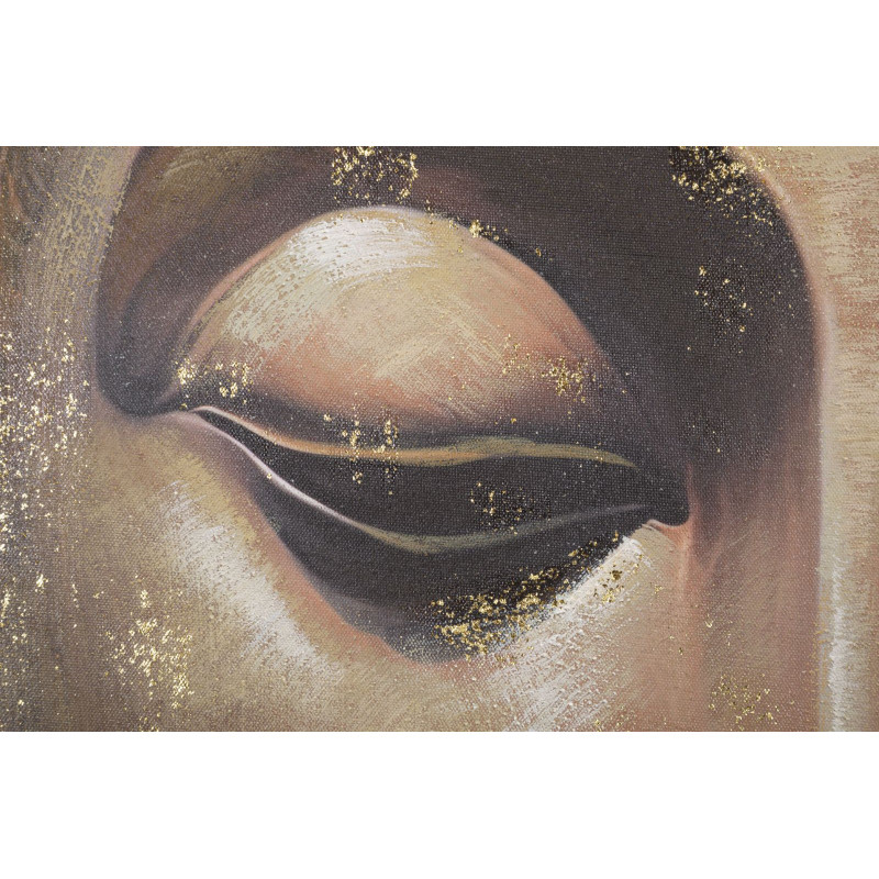 Tableau mural fait main Bouddha – Modèle B – 100x100 cm – Harmonie et paix intérieure Bohème Chic