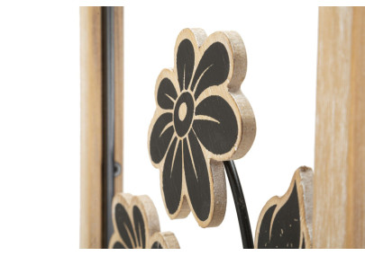 Panneau mural en fer et bois Girish – Modèle A – 30x60 cm – Fusion artisanale Bohème Chic