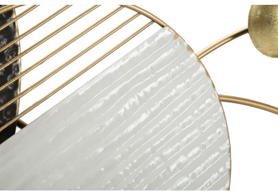 Panneau mural en fer BOLY – L’élégance métallique pour un mur sophistiqué (129,5 x 8,3 x 53,3 cm)