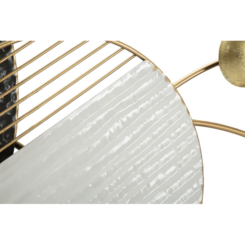 Panneau mural en fer BOLY – L’élégance métallique pour un mur sophistiqué (129,5 x 8,3 x 53,3 cm)