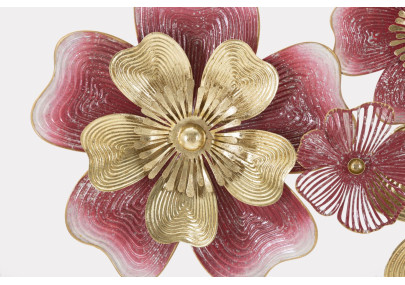 Panneau mural en fer LOBI – Un design glamour et intemporel (91,4 x 6,4 x 50,8 cm)