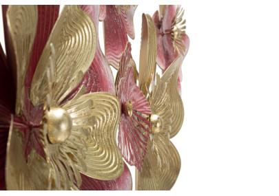 Panneau mural en fer LOBI – Un design glamour et intemporel (91,4 x 6,4 x 50,8 cm)