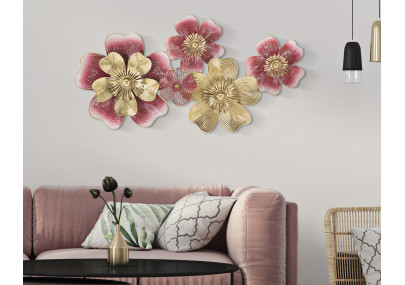 Panneau mural en fer LOBI – Un design glamour et intemporel (91,4 x 6,4 x 50,8 cm)