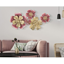 Panneau mural en fer LOBI – Un design glamour et intemporel (91,4 x 6,4 x 50,8 cm)