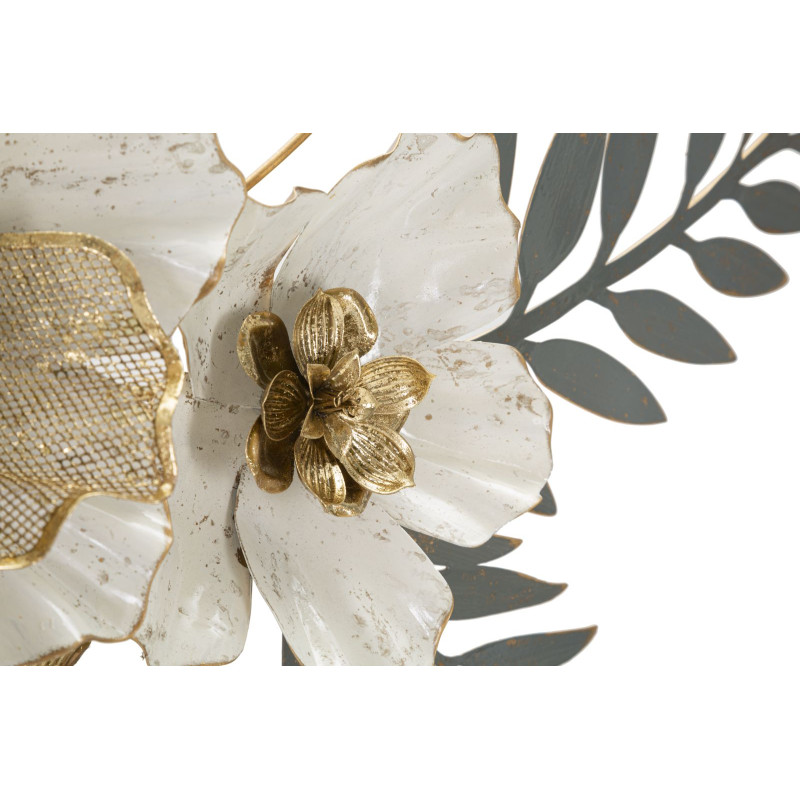 Panneau mural en fer gris – Sobriété moderne et éclat métallique (90,2 x 7,6 x 41,9 cm)